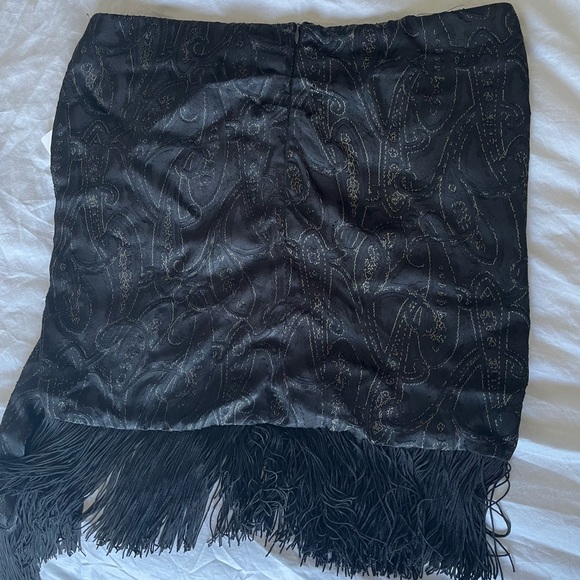 NWT Zara Printed Wrap Skirt with fringe - Picture 6 of 7